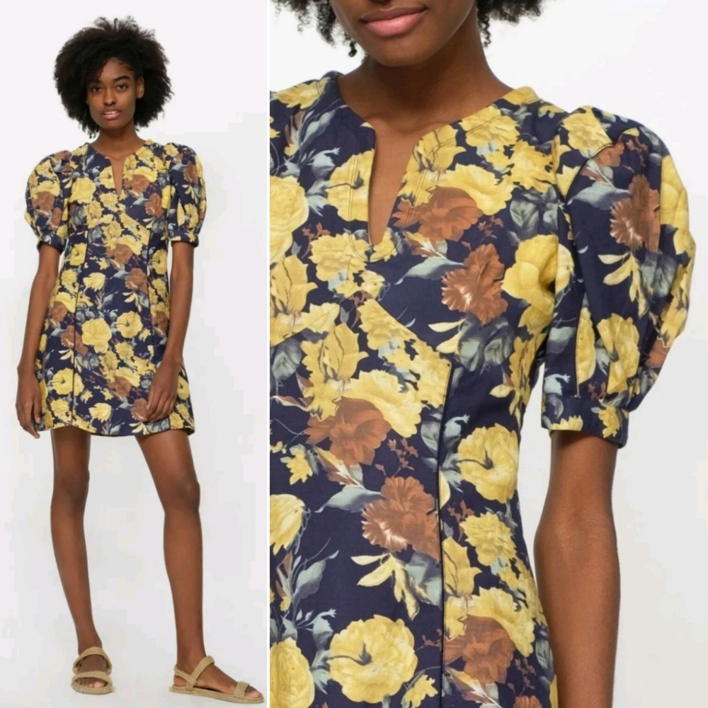 Sea New York Ella Puff Sleeve Dress